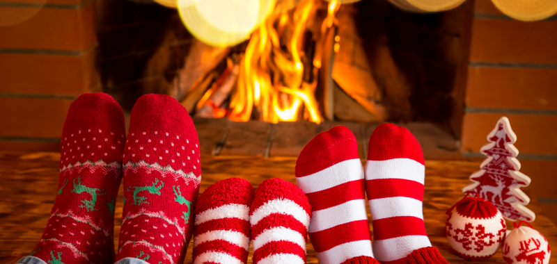 feet by the fireside