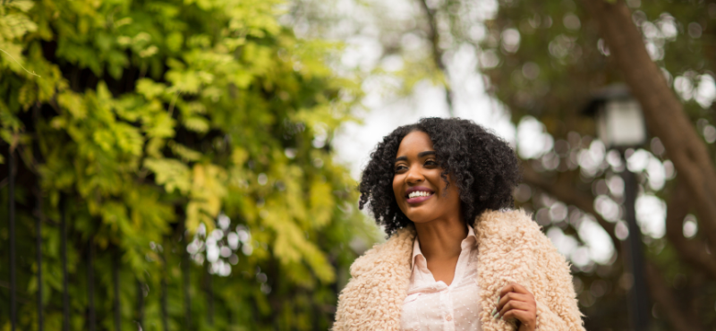 confident attractive black woman