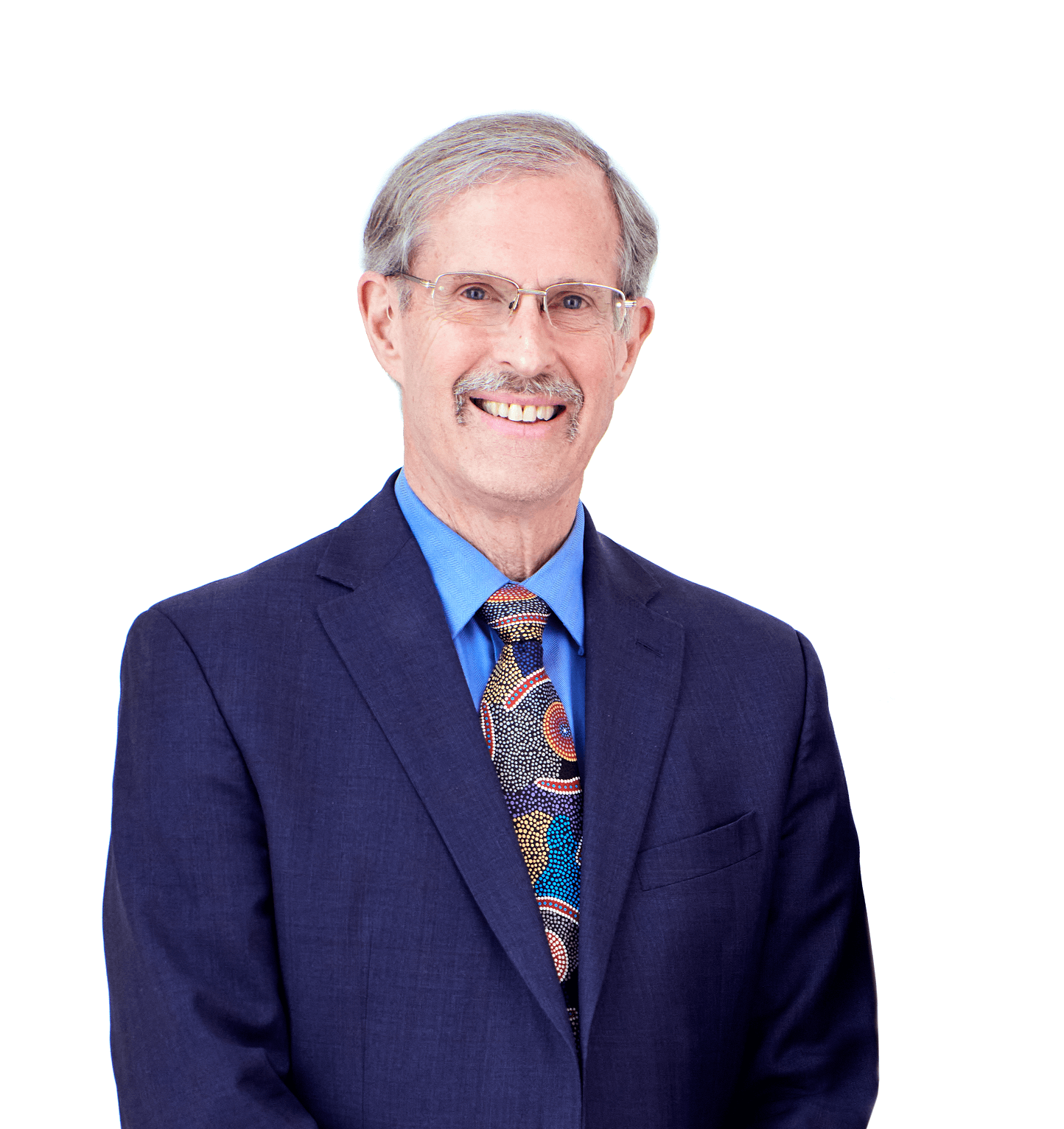 older man with tie and glasses