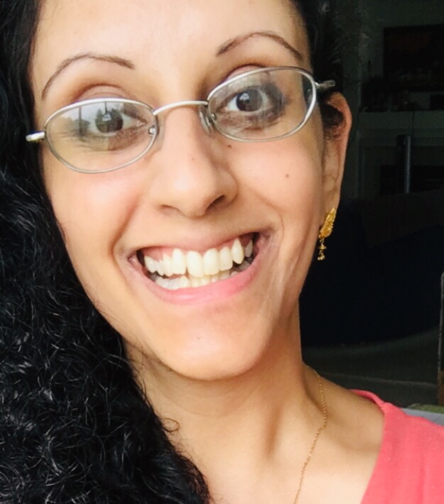 brown haired lady with glasses